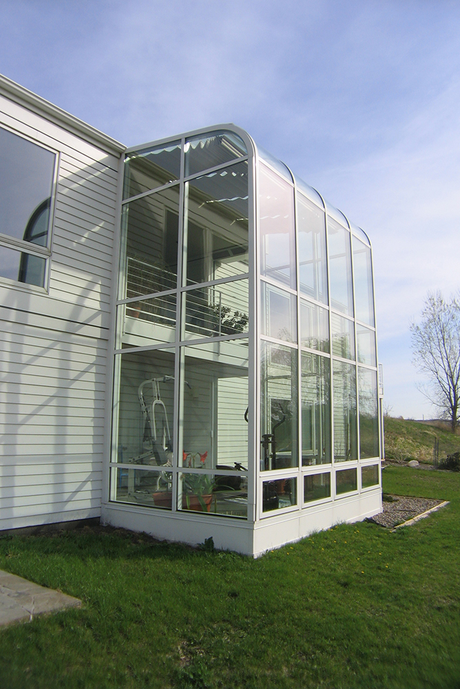 construction_post Two Story solarium/loft